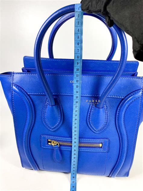 royal blue celine luggage|CELINE Smooth Calfskin Nano Luggage Royal Blue.